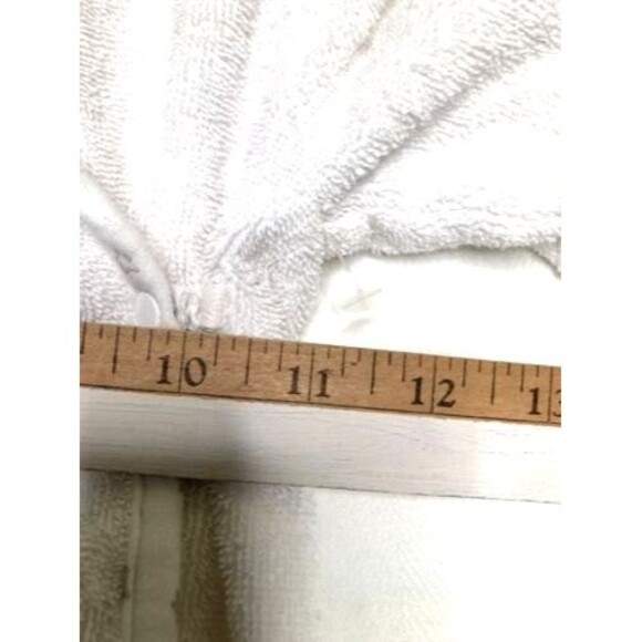 Koala Baby White Embroidered Bear Terry Cloth Hooded Star Bath Robe 0-12M - Picture 4 of 9